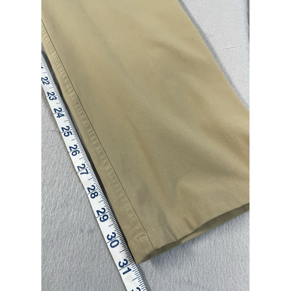 Lululemon Mens Tan Flat‎ Front Pockets Straight Leg Chino Pants Size 31 - Picture 16 of 16